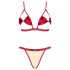 Obsessive Rubinesa - conjunto picante de lingerie (vermelho)