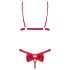 Obsessive Rubinesa - conjunto picante de lingerie (vermelho)