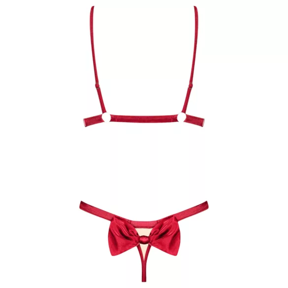 Obsessive Rubinesa - conjunto lingerie sensual - vermelho - L/XL
