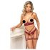 Conjunto Exuberante com Correntes (Vermelho)