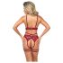 Conjunto Exuberante com Correntes (Vermelho)