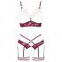 Conjunto Exuberante com Correntes (Vermelho)