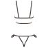Cottelli Bondage - arnés bikini decorado (preto) - M