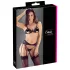 Cottelli - conjunto lingerie aberta rendada - preto - XL