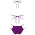 Obsessive Balitta - biquíni brilhante com decote (roxo) - M