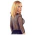 NO:XQSE - Blusa feminina de rede preta (Tamanhos S-L)