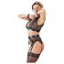 Cottelli Bondage - conjunto de lingerie rendada (4 peças)