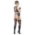 Cottelli Bondage - conjunto de lingerie rendada (4 peças)