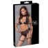 Conjunto Sensual Cottelli Bondage - Sutiã com Tela (Preto)