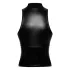 Noir - top com zíper brilhante (preto) - M