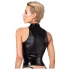 Noir - top com zíper brilhante (preto) - L