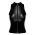 Noir - Top com Zíper Brilhante (Preto) - L