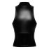 Noir - Top com Zíper Brilhante (Preto) - L