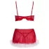 Cottelli - conjunto de lingerie natalino (vermelho)
