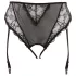 Cottelli Plus Size - espartilho rendado aberto para mulher (preto)