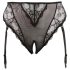 Cottelli Plus Size - calcinha liga de renda (preto) - XXL