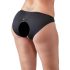Cottelli Plus Size - Calcinha de renda aberta (preta)