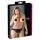 Cottelli Plus Size - Calcinha de renda aberta (preta) - XL
