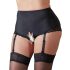 Cottelli Plus Size - Calcinha Aberta com Ligueiro (Preta)