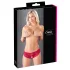 Cottelli - calcinha feminina aberta com laço - renda vermelha - L
