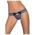 Obsessive Auroria - Calcinha Feminina Bordada com Laço (Azul)
