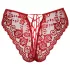 Cottelli - calcinha rendada aberta - vermelho - M