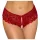 Cottelli - calcinha rendada aberta - vermelho - XL