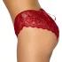 Cottelli - calcinha rendada aberta - vermelho - XL