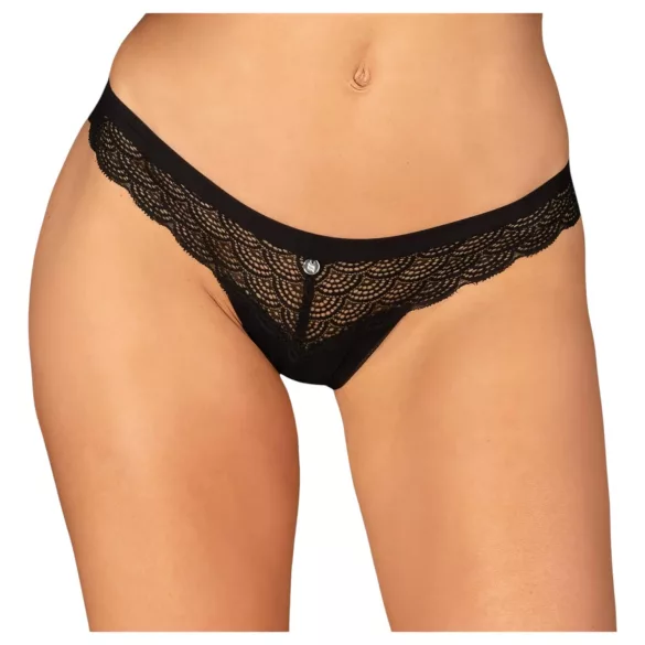 Obsessive Chemeris - tanga sexy feminina - renda preta - M/L