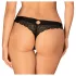 Obsessive Chemeris - tanga sexy feminina - renda preta - M/L
