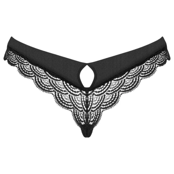 Obsessive Chemeris - tanga sexy feminina - renda preta - M/L