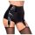 Noir - Shorts Brilhantes com Suspensório (Preto)
