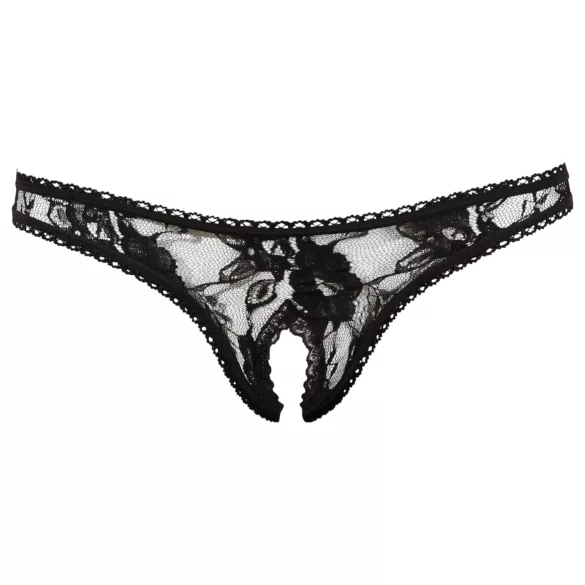 Cottelli - Tanga sexy rendada - preto