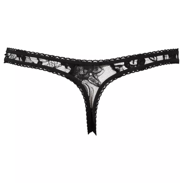 Cottelli - Tanga sexy rendada - preto
