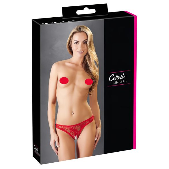 Cottelli - Tanga sexy de renda (vermelha) - M
