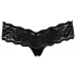 Cottelli - Tanga de renda com pérolas - preto