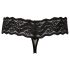 Cottelli - Tanga rendado com pérolas (preto) - M