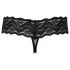 Cottelli - Tanga rendado com pérolas (preto) - M