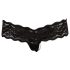 Cottelli - Tanga rendado com pérolas (preto) - M