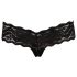 Cottelli - Tanga rendado com pérolas (preto) - M