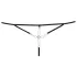 Cottelli - Tanga aberta feminina com strass - preto - M/L