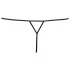 Cottelli - Tanga aberta feminina com strass - preto - M/L
