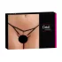 Cottelli - Tanga aberta feminina com strass - preto - M/L