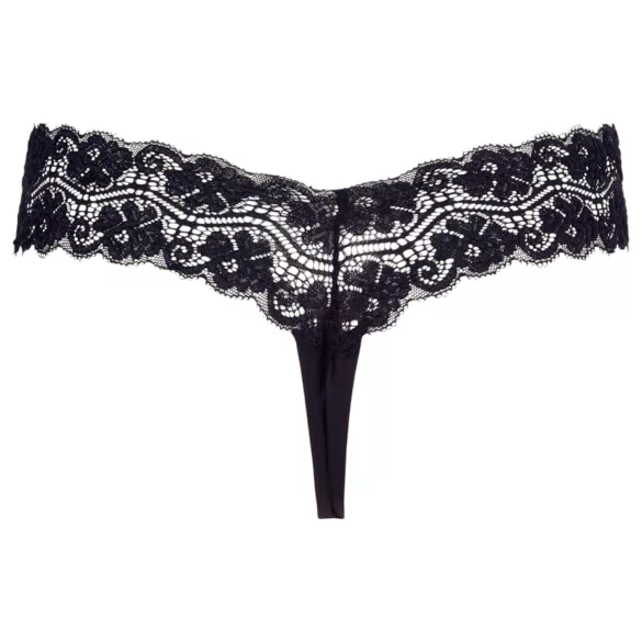 Cottelli - tanga rendada dupla pérola - preto - L