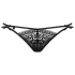 Obsessive Intensa - tanga de renda dupla alça - preto