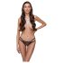 Cottelli - tanga luxo anel aberto (preto)