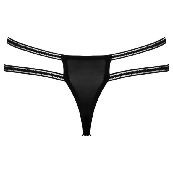 Cottelli - tanga aberta com anel - luxo - preto