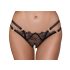Cottelli - tanga luxo anel aberto (preto) - M/L