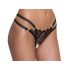 Cottelli - tanga luxo anel aberto (preto) - M/L