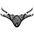 Cottelli - tanga luxo anel aberto (preto) - M/L